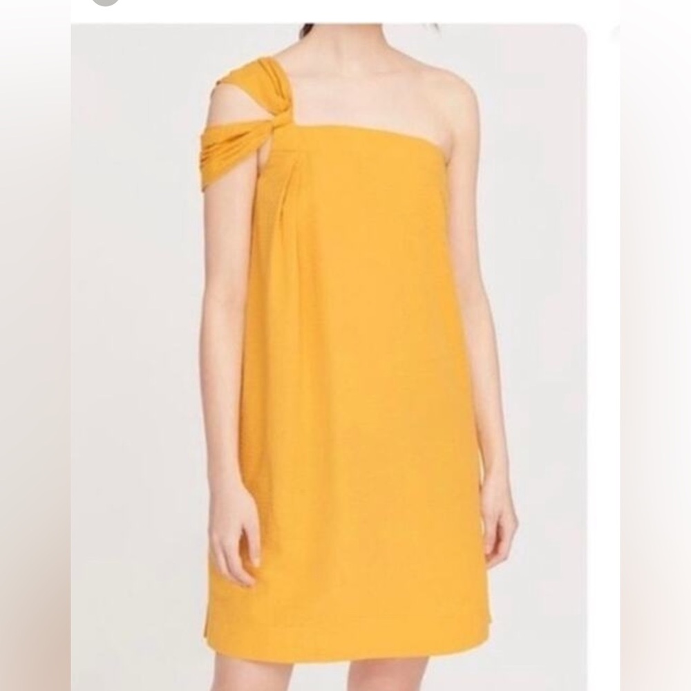 Cuyana Marigold Asymmetrical One-Shoulder Sundress